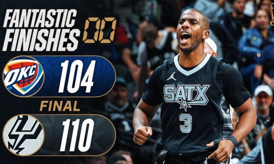 Final 3:06 EXCITING ENDING Thunder at Spurs 🏆 | November 19, 2024