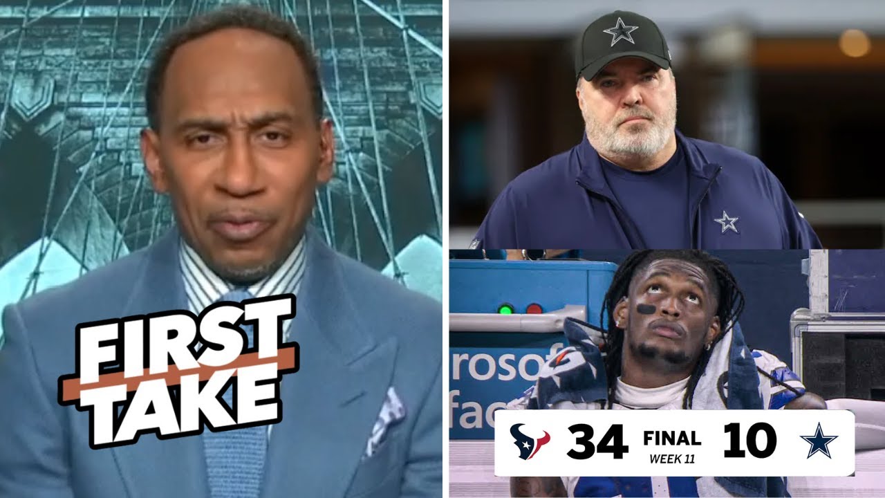 FIRST TAKE | Cowboys are beyond saving - Stephen A. on CJ, Texans handing Dallas 5th straight loss