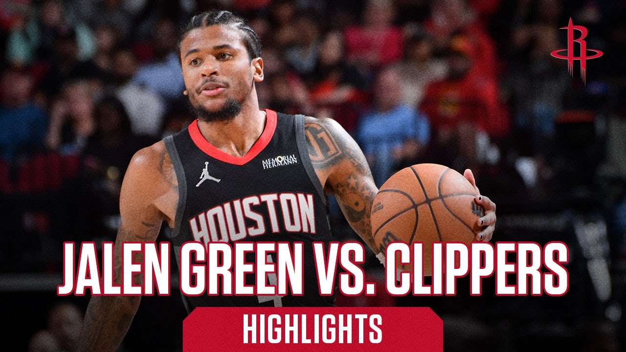 Jalen Green (21 points) Highlights vs. LA Clippers l Houston Rockets