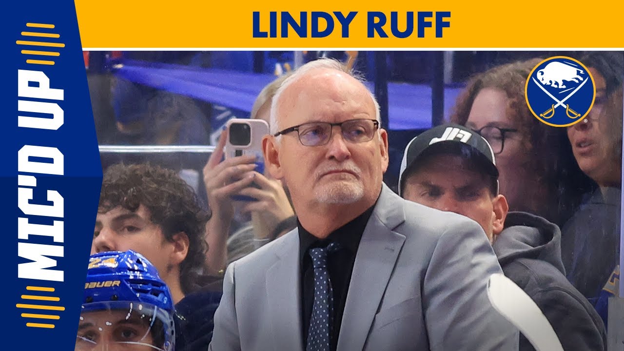 Lindy Ruff Mic'd Up Gives Behind-The-Scenes Look At Buffalo Sabres Strategy & Bench Dynamics