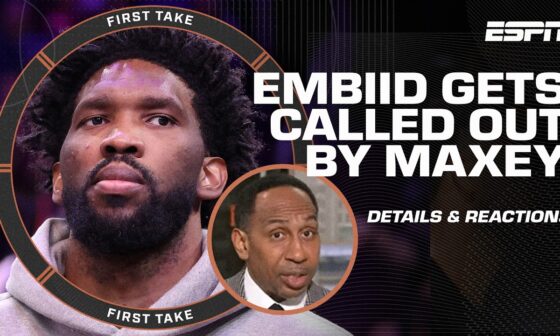 Mad Dog is DONE with Embiid, Stephen A. PRAISES Maxey & Shams DETAILS 76ers' meeting 🍿 | First Take