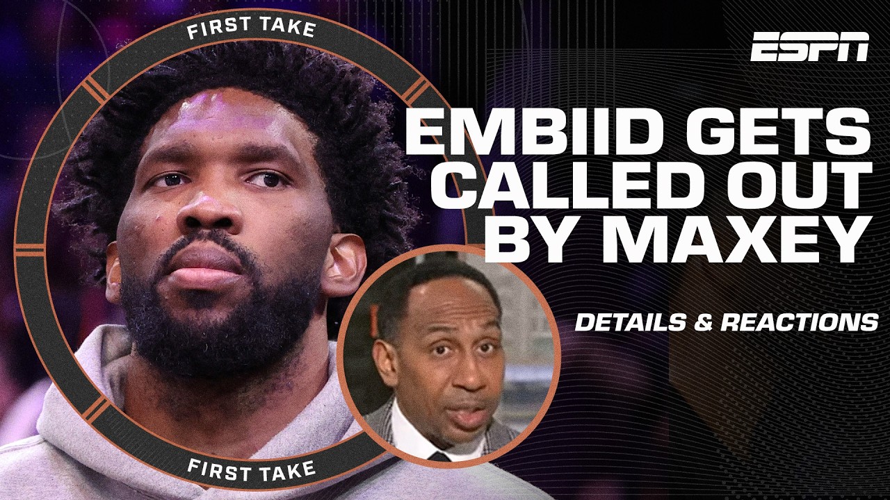 Mad Dog is DONE with Embiid, Stephen A. PRAISES Maxey & Shams DETAILS 76ers' meeting 🍿 | First Take