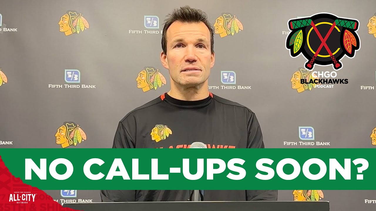 Chicago Blackhawks head coach Luke Richardson talks potential call-ups | CHGO Blackhawks Podcast