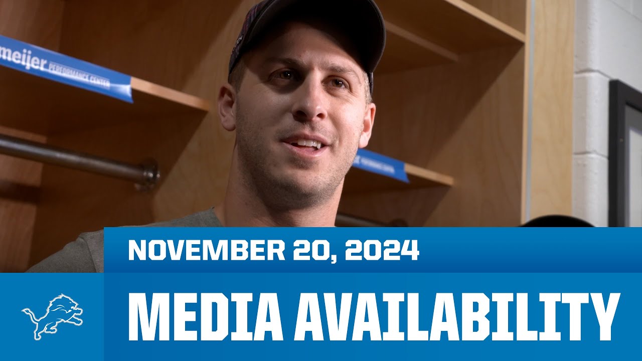 Detroit Lions players meet with the media | November 20, 2024