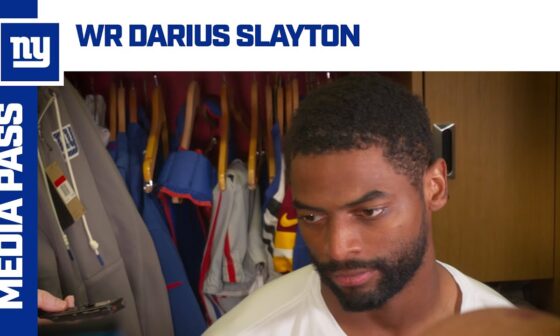 Darius Slayton on Quarterback Change | New York Giants