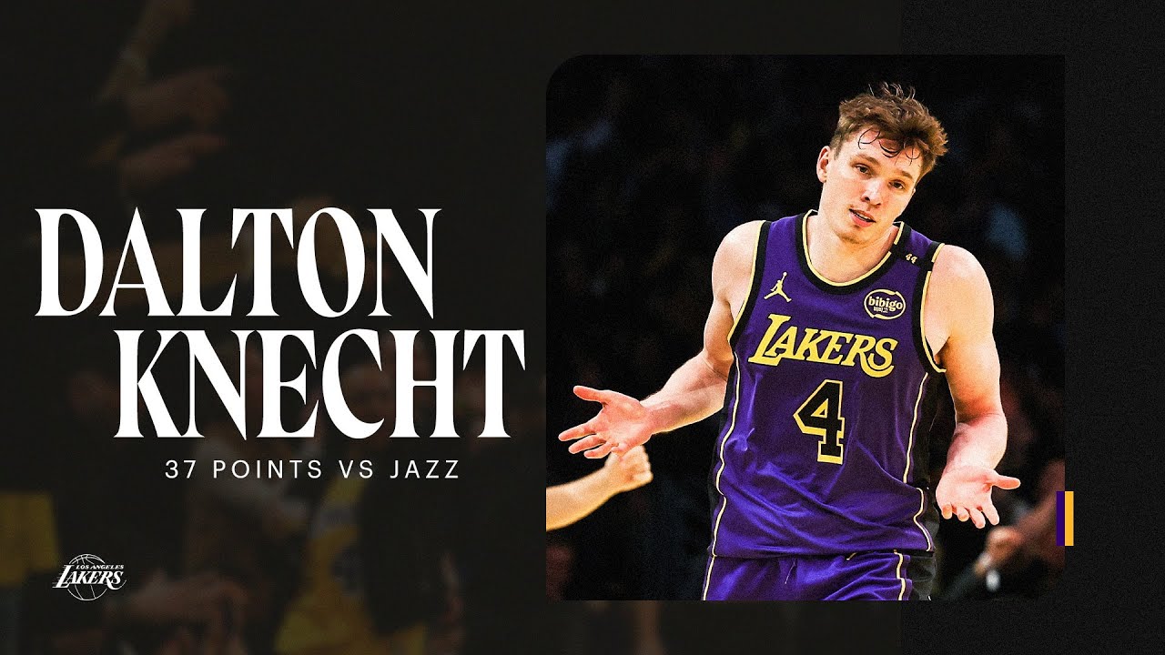 Dalton Knecht ERUPTS for 37 points! (NINE 3-pointers Ties Rookie Record) | Los Angeles Lakers