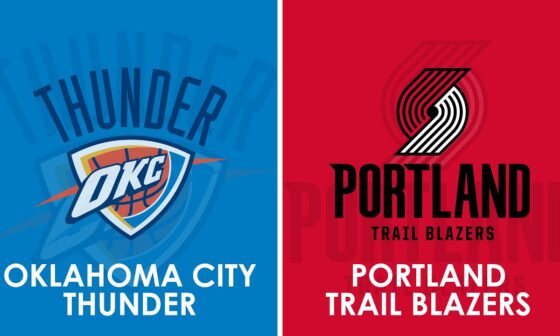 Oklahoma City Thunder vs Portland Trail Blazers NBA Live Scoreboard