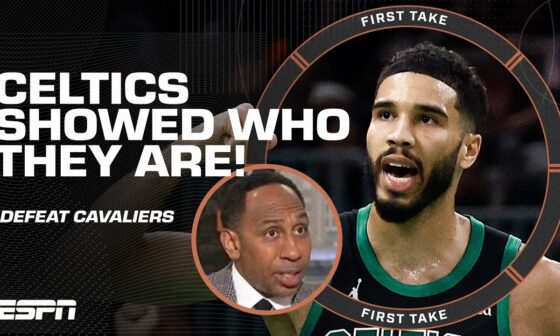 The Celtics reminded the Cavaliers WHO THEY ARE 😤 - Stephen A. | First Take