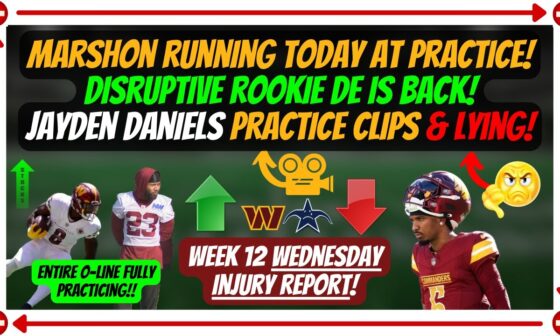 🎥Marshon RUNNING Today! DISRUPTIVE Rookie DE is BACK Practicing! Jayden Practice Clips! & LYING🤣