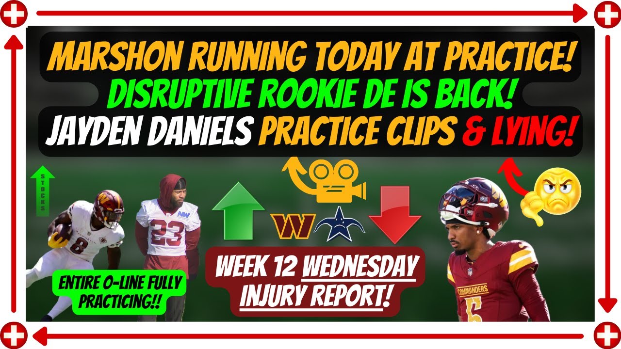 🎥Marshon RUNNING Today! DISRUPTIVE Rookie DE is BACK Practicing! Jayden Practice Clips! & LYING🤣