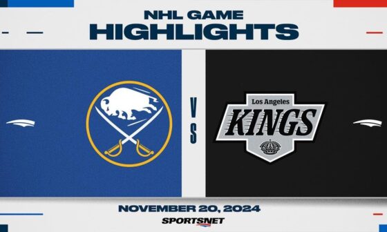 NHL Highlights | Sabres vs. Kings - November 20th, 2024