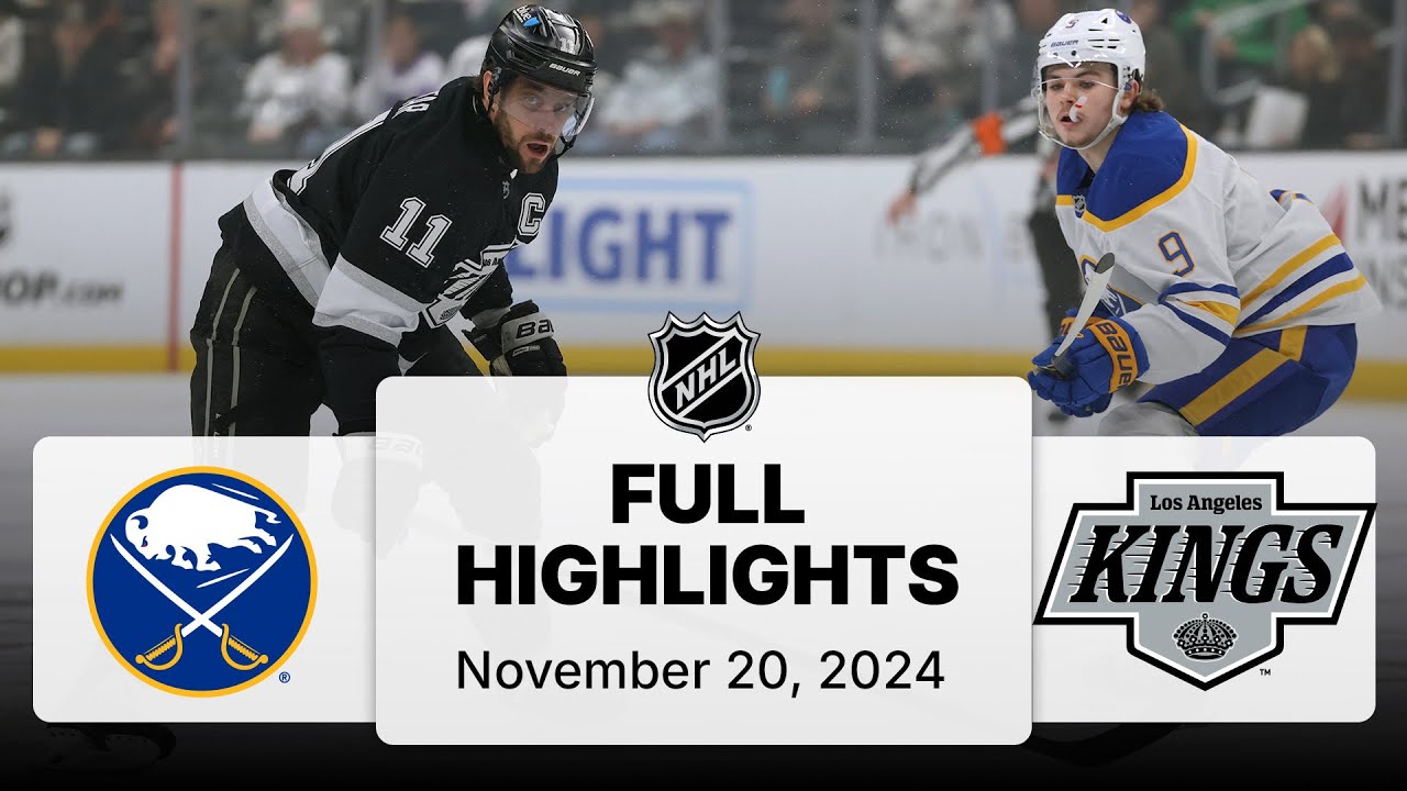 NHL Highlights | Sabres vs. Kings - November 20, 2024