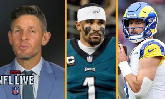 NFL LIVE | "Eagles has best offense in NFC" - Dan Orlovsky claims Jalen Hurts will easily beat Rams