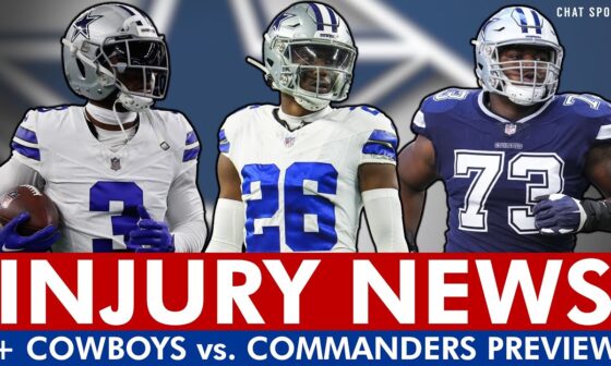 MAJOR Cowboys Injury News: Brandin Cooks, DaRon Bland, Zack Martin, Tyler Smith + Commanders Preview