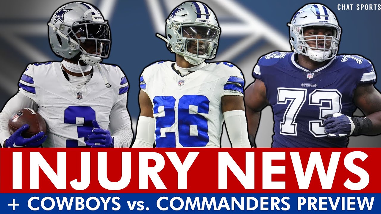 MAJOR Cowboys Injury News: Brandin Cooks, DaRon Bland, Zack Martin, Tyler Smith + Commanders Preview