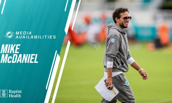 Coach Mike McDaniel meets with the media | Miami Dolphins