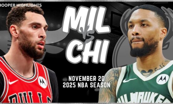 Milwaukee Bucks vs Chicago Bulls Full Game Highlights | Nov 20 | 2025 NBA Season