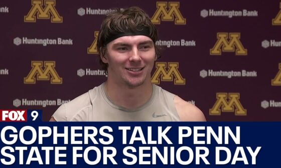 Gophers players talk facing Penn State for Senior Day