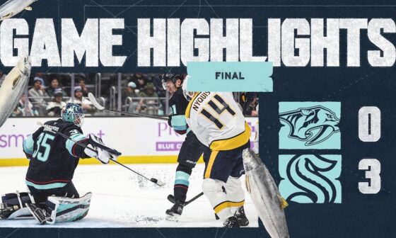 Seattle Kraken vs. Nashville Predators | 11/20 Game Highlights