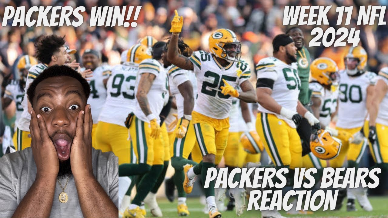 Reaction To Green Bay Packers vs Chicago Bears Game Highlights| 2024 NFL Season Week 11