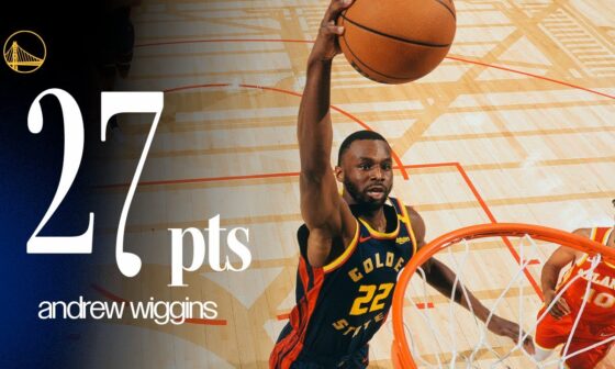 Andrew Wiggins Leads Warriors to 23-Point Victory over Atlanta Hawks | Nov. 20, 2024