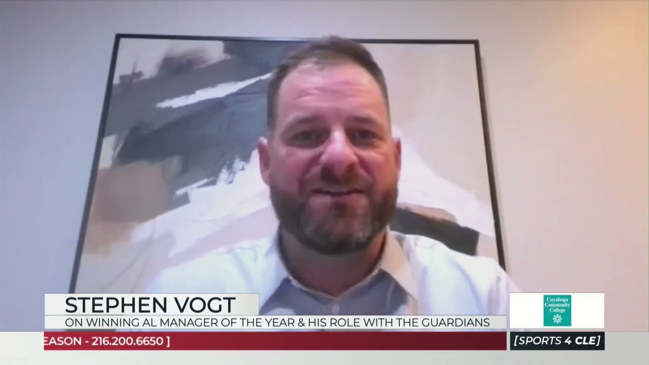 Guardians Stephen Vogt Reacts to Winning AL Manager of the Year - Sports4CLE, 11/20/24