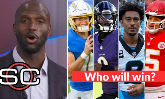 ESPN SC | McCourty bold predictions NFL Week 12: Chiefs vs Panthers; Ravens vs Chargers - Who wins?