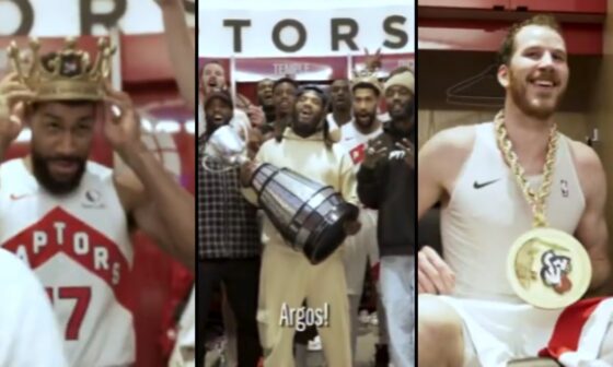 The Toronto Raptors Locker Room Celebration After The Win Over The Indiana Pacers!!