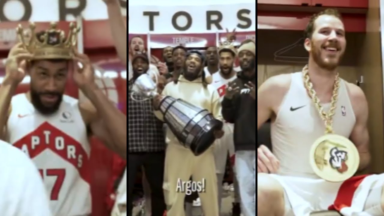 The Toronto Raptors Locker Room Celebration After The Win Over The Indiana Pacers!!