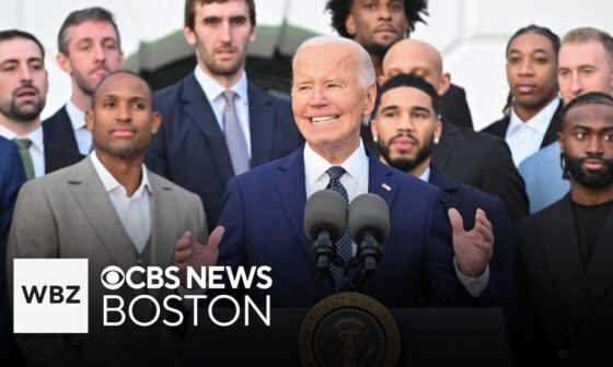 NBA Champion Boston Celtics honored by President Joe Biden at White House