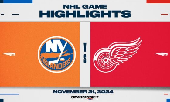 NHL Highlights | Islanders vs. Red Wings - November 21, 2024