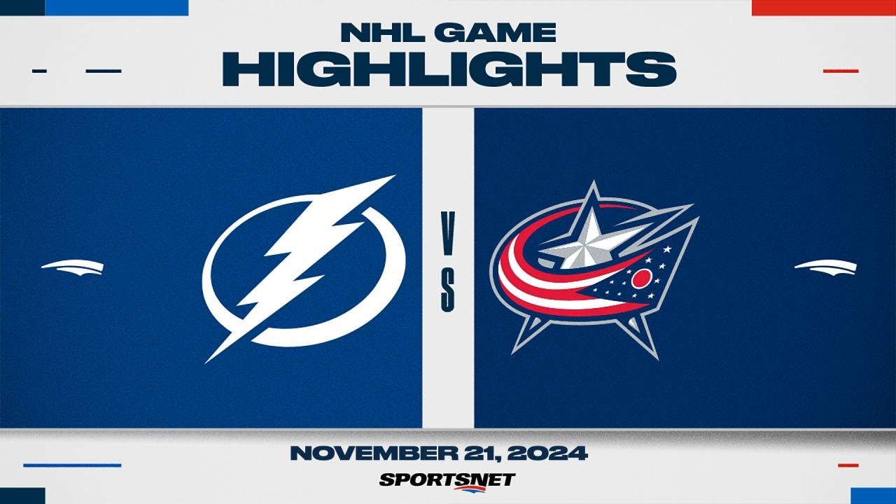 NHL Highlights | Lightning vs. Blue Jackets - November 21, 2024