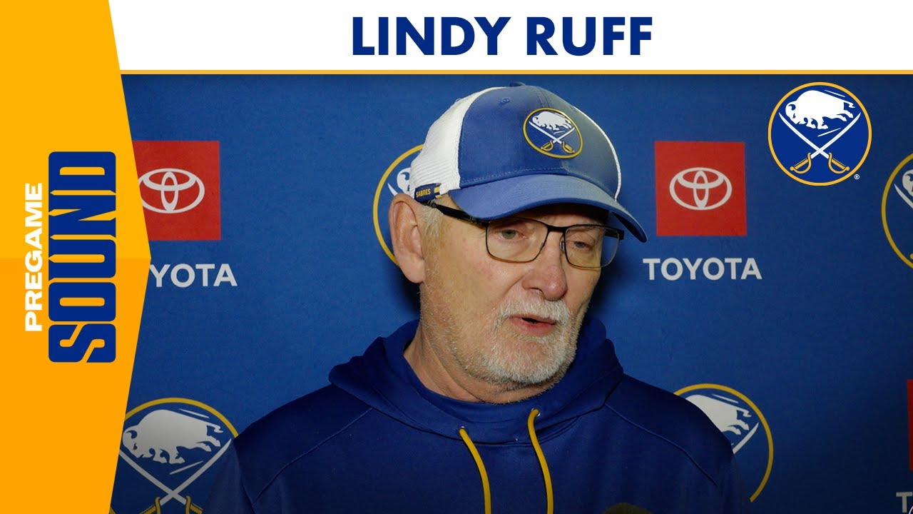 Tage Thompson Out, Ukko-Pekka Luukkonen IN for Sabres vs LA Kings | Coach Lindy Ruff