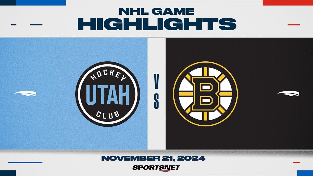 NHL Highlights | Bruins vs. Utah HC - November 21, 2024