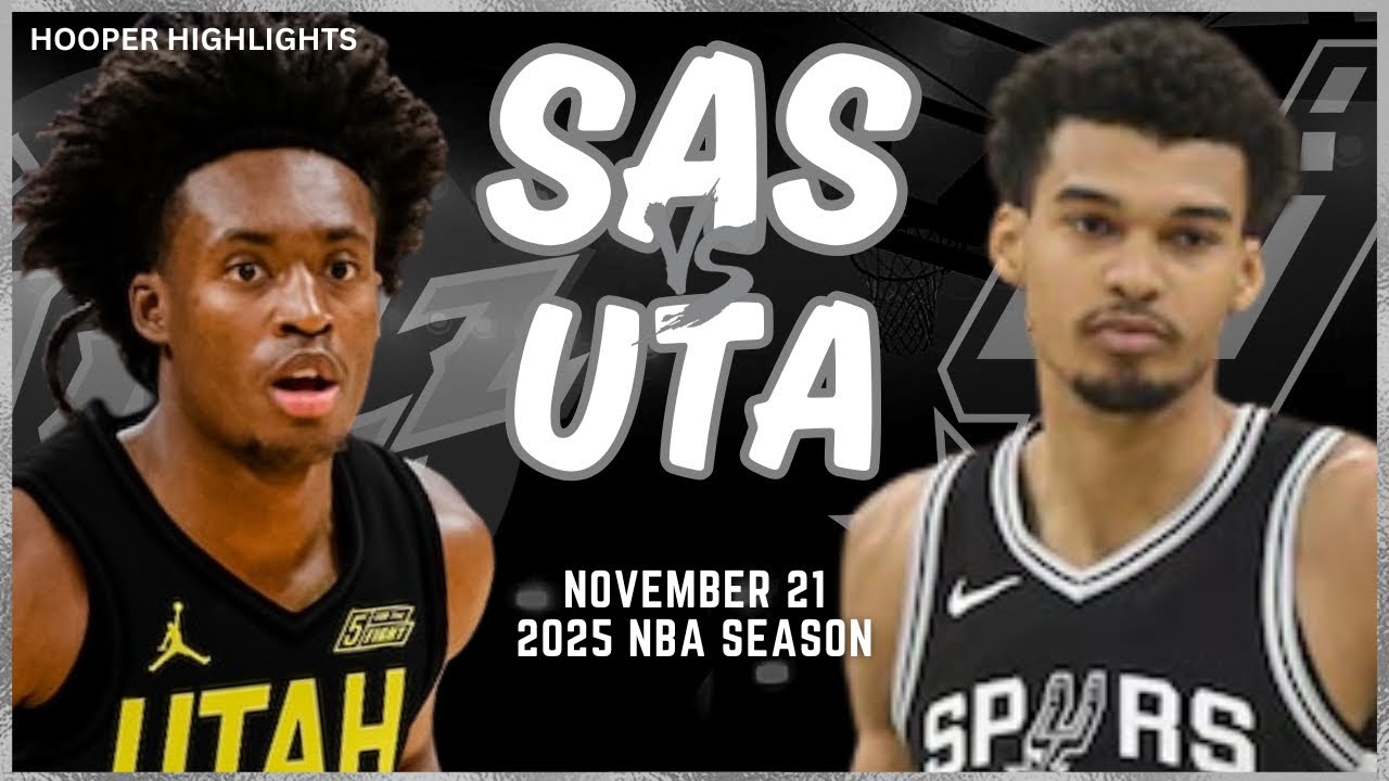 San Antonio Spurs vs Utah Jazz Full Game Highlights | Nov 21 | 2025 NBA Season