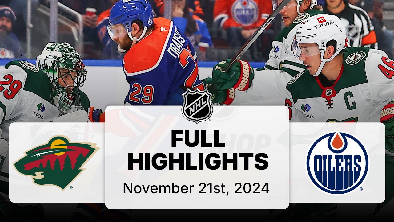 NHL Highlights | Wild vs. Oilers - November 21, 2024