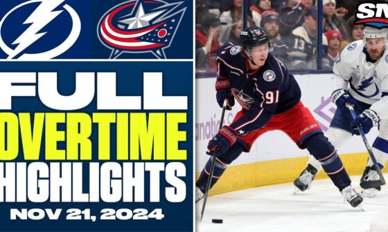 Tampa Bay Lightning at Columbus Blue Jackets | FULL Overtime Highlights - November 21, 2024