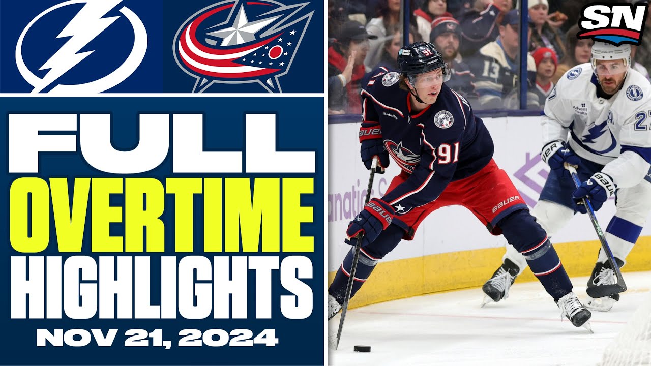 Tampa Bay Lightning at Columbus Blue Jackets | FULL Overtime Highlights - November 21, 2024