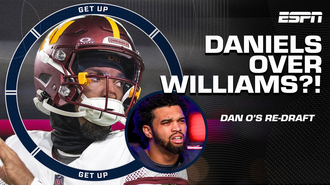 Dan Orlovsky RE-DRAFTS the 2024 NFL Draft QB class 👀 Jayden Daniels OVER Caleb Williams? | Get Up