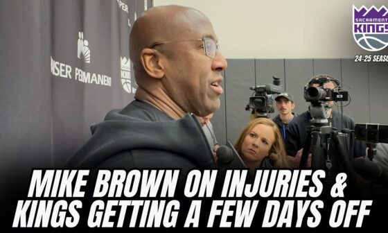 Mike Brown on Kings injuries, getting rest & Keegan Murray's offensive struggles