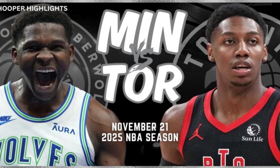 Minnesota Timberwolves vs Toronto Raptors Full Game Highlights | Nov 21 | 2025 NBA Season