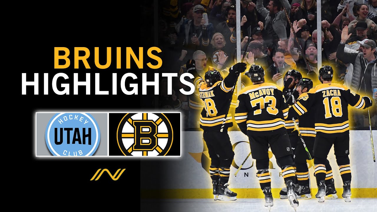 Bruins Highlights: Boston Bounces Back, Shuts Out Utah