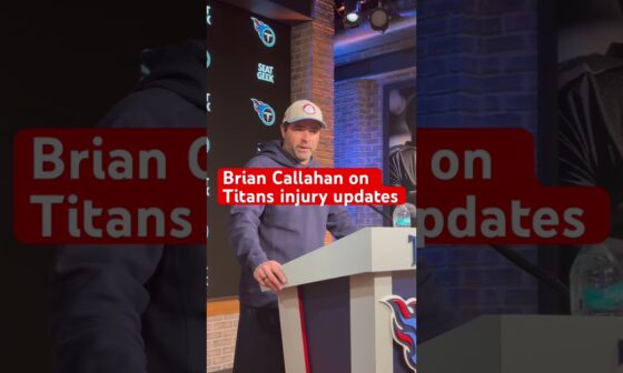 Callahan gives #Titans injury updates going into game vs #Texans. #briancallahan #atozsports #nfl