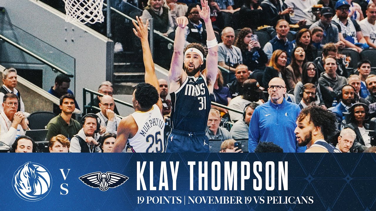 Klay Thompson (19 Points) Highlights vs. Pelicans | November 19, 2024