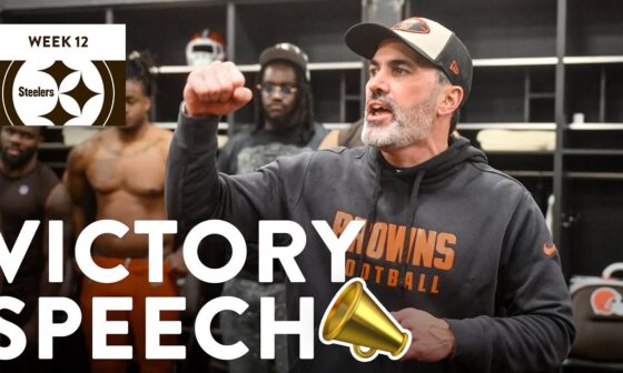 Kevin Stefanski's Victory Speech vs. Steelers | Cleveland Browns