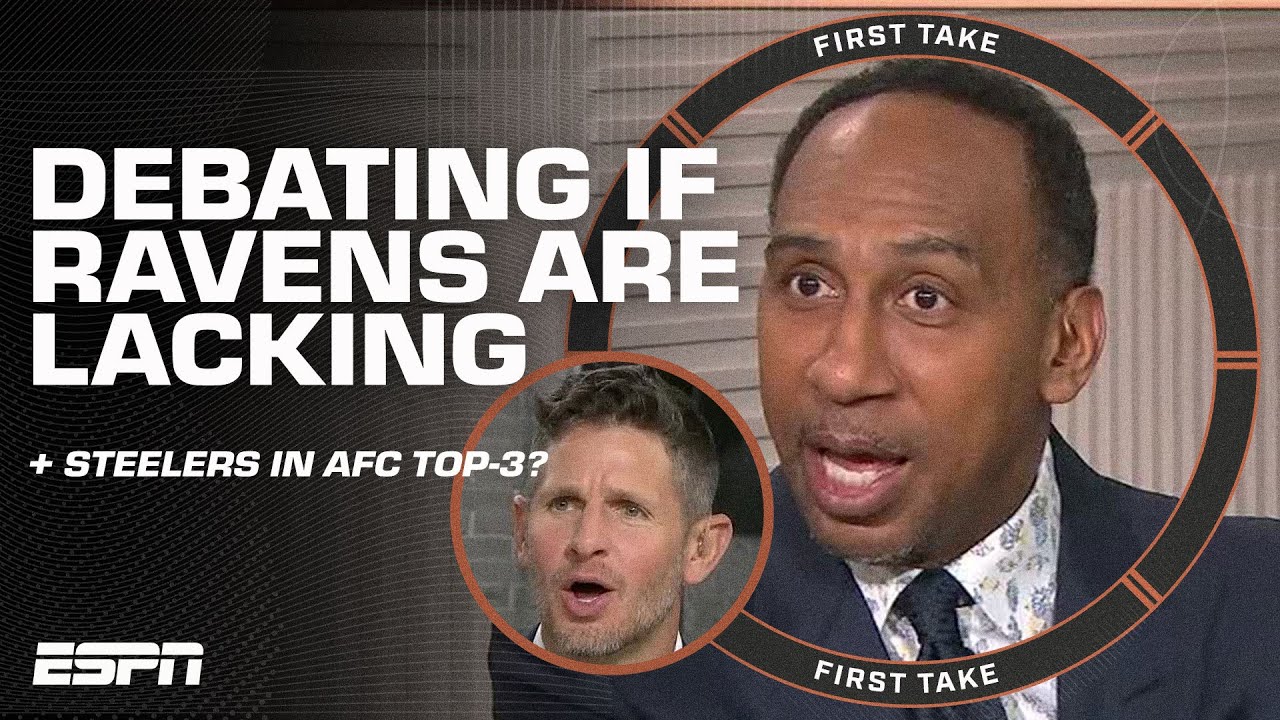 Stephen A. ARGUES Steelers are AFC Top-3 + Ravens UNDERACHIEVING debate gets HEATED 🔥 | First Take