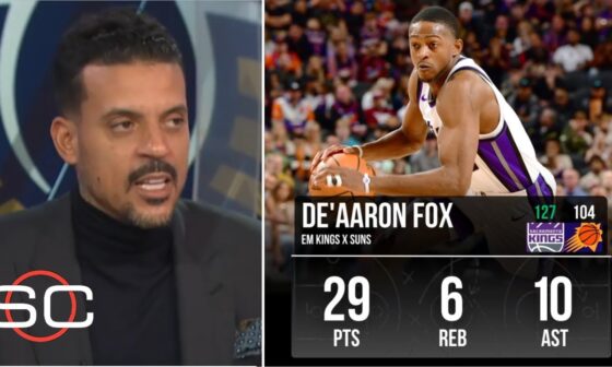 ESPN reacts to De'Aaron Fox drops 29 point as Sacramento Kings destroy Phoenix Suns 127-104 at home