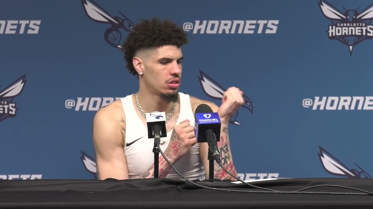 Hornets vs Pistons: LaMelo Ball Postgame Media Availability | 11/21/2024