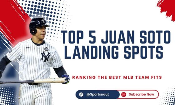 Top 5 Free Agent Destinations For Juan Soto In 2024!