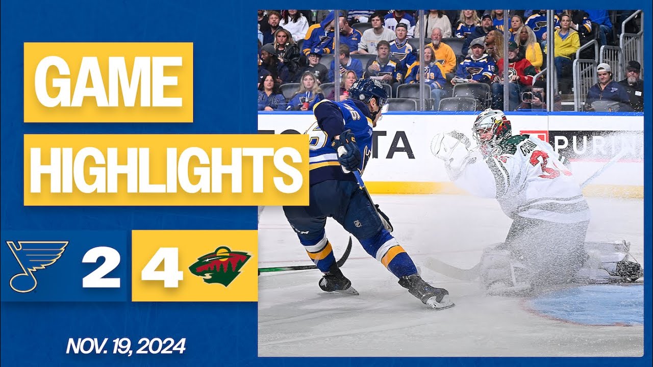 Game Highlights: Blues 2, Wild 4